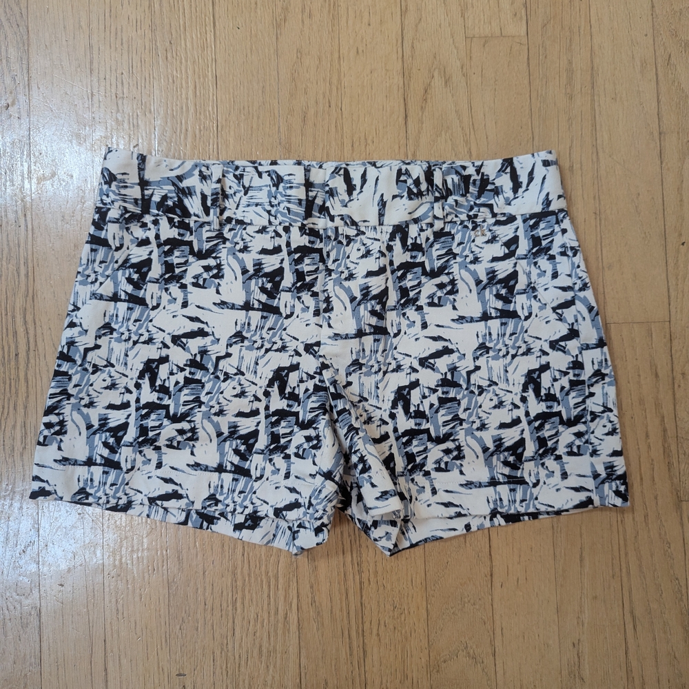 Calvin Klein Abstract Black and White High Waist Shorts